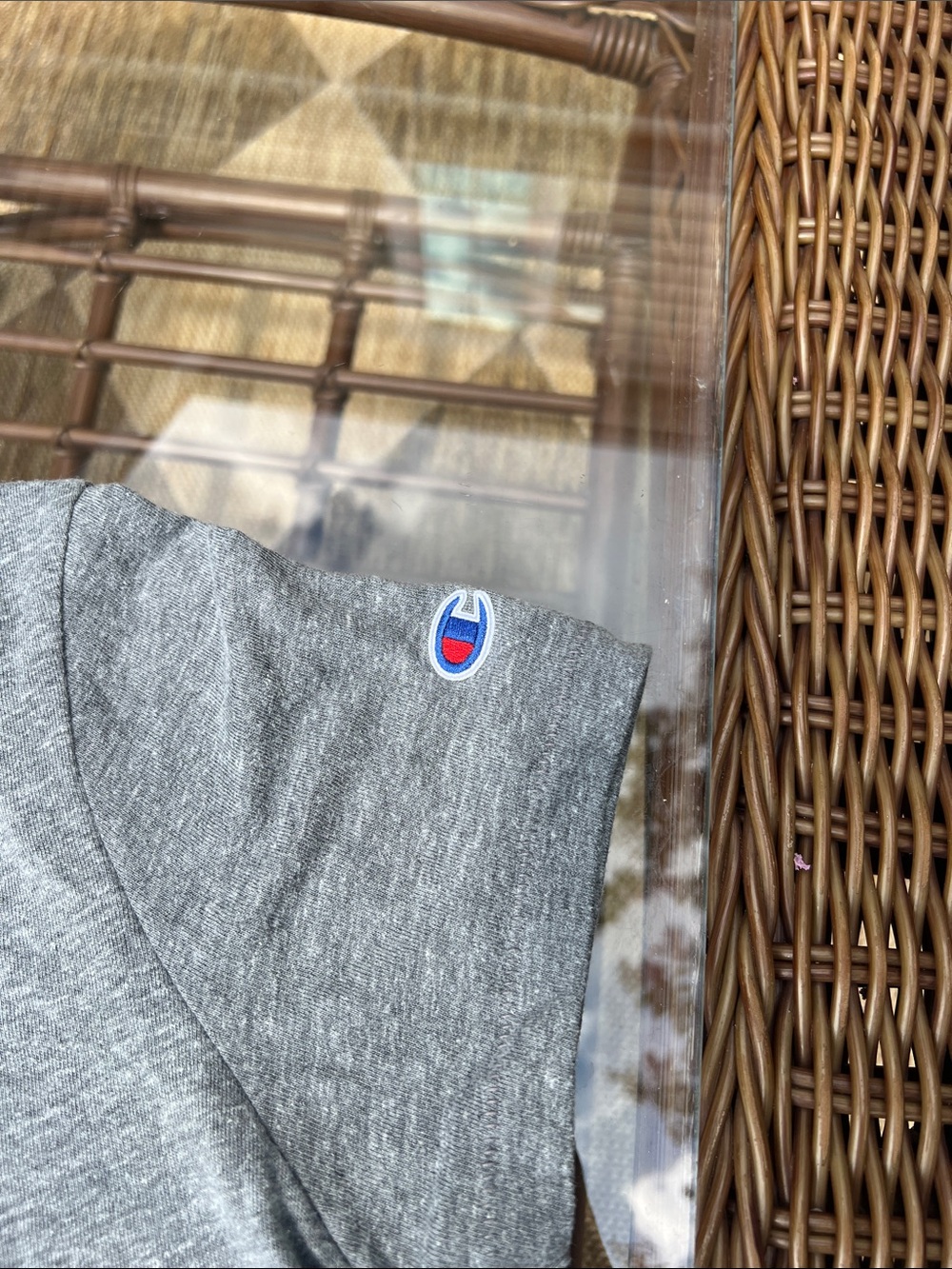 Champion Gray Rutgers Camden R Logo Tee - Picture 3 of 5